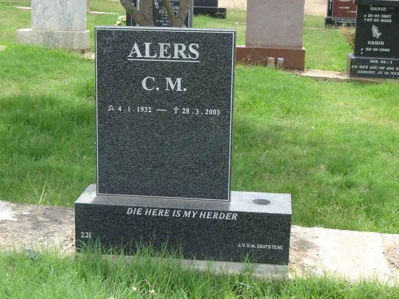 ALERS C.M. 1932-2003
