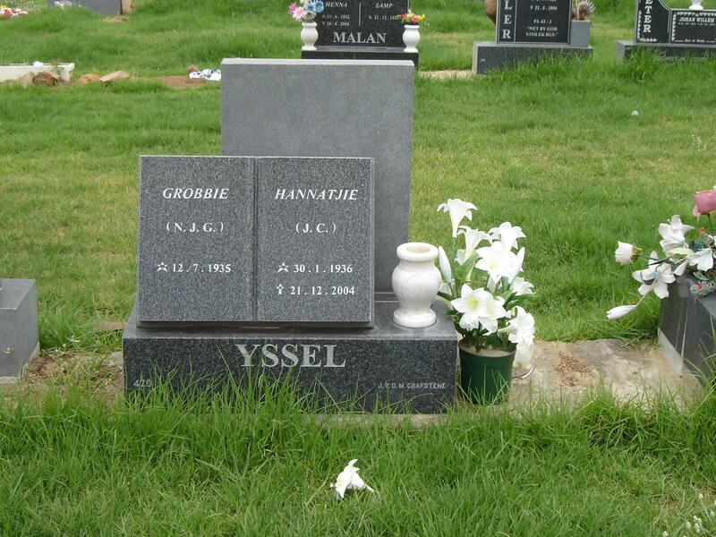 YSSEL N.J.G. 1935-  & Hannatjie J.C. 1936-2004