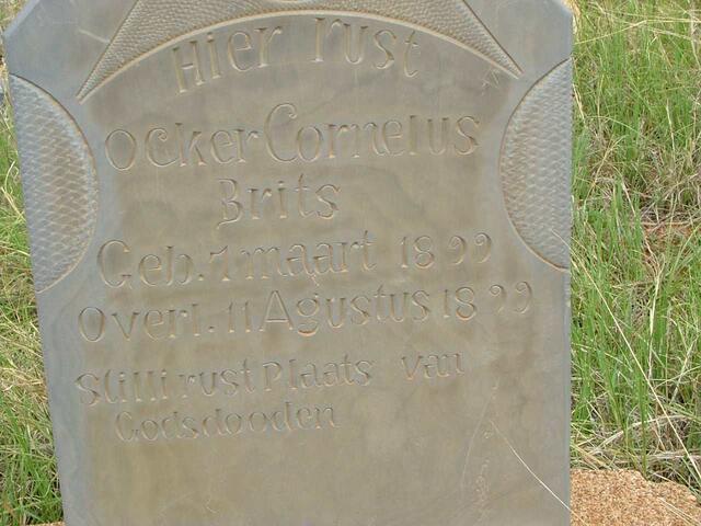 BRITS Ocker Cornelus 1899-1899