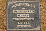 WARNE Sibly Harris -1947