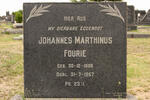 FOURIE Johannes Marthinus 1888-1957