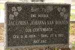 ROOYEN Jacomina Johanna, van nee GERTENBACH 1904-1963