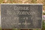 ROBINSON Esther, Bell 1872-1958