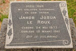 ROUX Jakob Josua, le 1877-1961