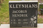 KLEYNHANS Jacobus Hendrik 1937-2002