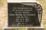 PLESSIS Anna Maria, du nee DU TOIT 1885-1967