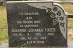 PIATER Susanna Johanna nee NEL 1905-1983