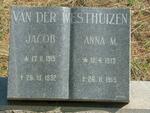 WESTHUIZEN Jacob, van der 1915-1932 :: VAN DER WESTHUIZEN Anna M. 1913-1915