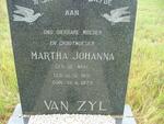 ZYL Martha Johanna, van nee DE WAAL 1901-1973