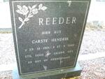 REEDER Carste Hendrik 1919-1982