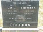 ROSSOUW Jan C. 1886-1976 & Catharina M. 1894-1975
