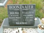 BOONZAAIER Wilhelmina nee  HARMSE 1932-1994