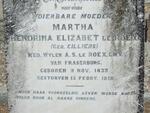 ROEX Martha Hendrina Elizabet, le nee CILLIERS 1833-1918