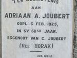 JOUBERT Adriaan A. -1925