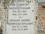 PICKARD Jan Albertus Jacobus 1824-1897 & Johanna Jacoba DE VILLIERS 1822-1899