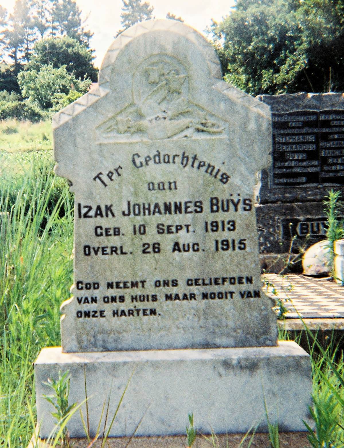 BUYS Izak Johannes 1913-1915