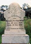 BUYS Michael Petrus 1899-1899
