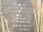 TONDER Andries Johannes, van 1886-1941