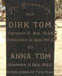 TOM Dirk 1859-1915 & Anna 1862-1944