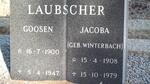 LAUBSCHER Goosen 1900-1947 & Jacoba WINTERBACH 1908-1979