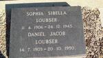 LOUBSER Daniel Jacob 1903-1950 & Sophia Sibella 1906-1945