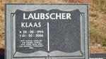 LAUBSCHER Klaas 1944-2006