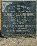 RENSBURG Barend  J.C., van 1886-1949