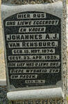 RENSBURG Johannes A.J., van 1874-1925