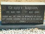 KROON Gerrit 1910-1983