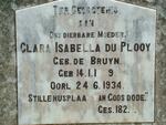 PLOOY Clara Isabella, du nee DE BRUYN 1869-1934