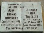 TRUSCOTT John Thomas 1876-1946 & Johanna Maria POTGIETER 1877-1953