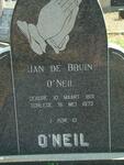 O'NEIL Jan de Bruin 1931-1973