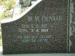PIENAAR M.M. 1912-1984