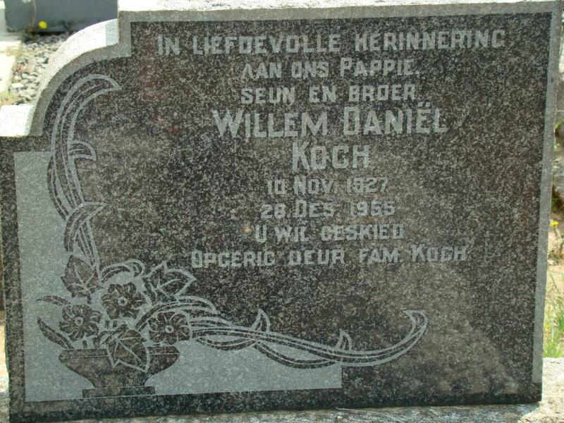KOCH Willem Daniel 1927-1955