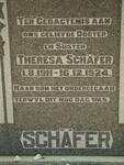SCHAFER Theresa 1911-1924