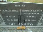 GELDENHUYS Cornelis Janse 1913-2004 & Hendrika Johanna ODENDAAL 1923-2000