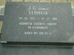 VERMAAK J.G. 1923-1996