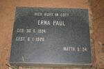 PAUL Erna 1924-1926