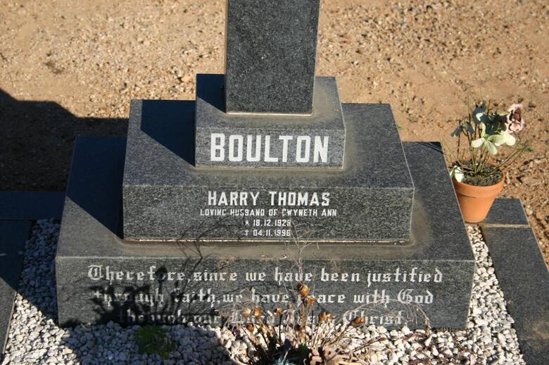BOULTON Harry Thomas  1928-1996