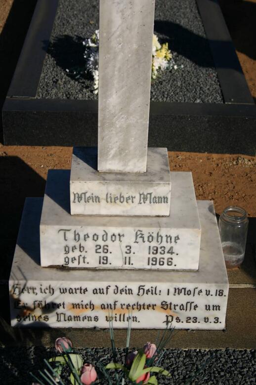 KÖHNE Theodor 1934-1966