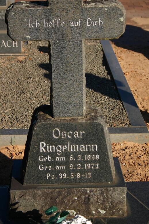 RINGELMANN Oscar 1898-1973
