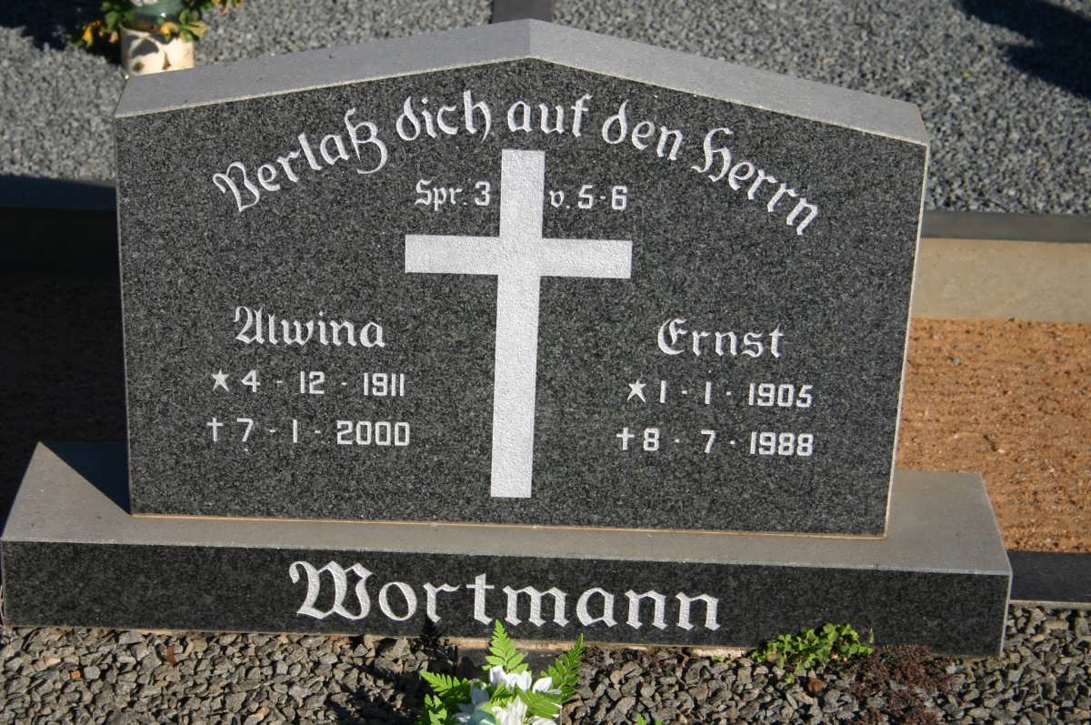 WORTMANN Ernst 1905-1988 & Alwina 1911-2000