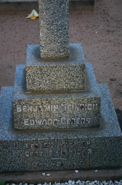 GEBERS Benjamin Heinrich Edward 1886-1943