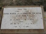 WALT Anna Maria, v.d. 1904-1906 :: V.D. WALT Hendrina Francina 1922-1923