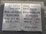 SCHNEIDER Nicolaas George -1932 & Maria Magdalena -1937
