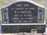COETZEE W.J. 1873-1955