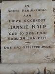 KALP Jannie 1900-1937