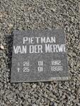 MERWE Pietman, van der 1912-1996