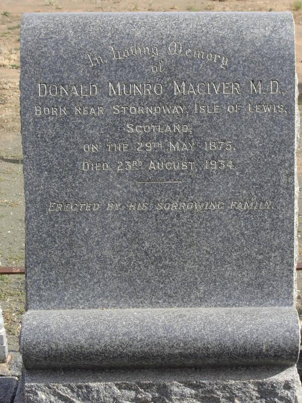 MACIVER Donald Munro 1875-1934