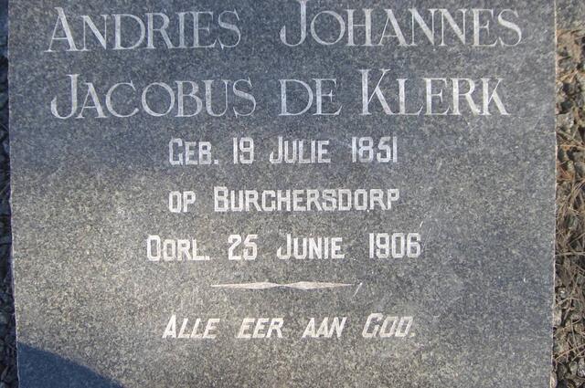 KLERK Andries Johannes Jacobus, de 1851-1906